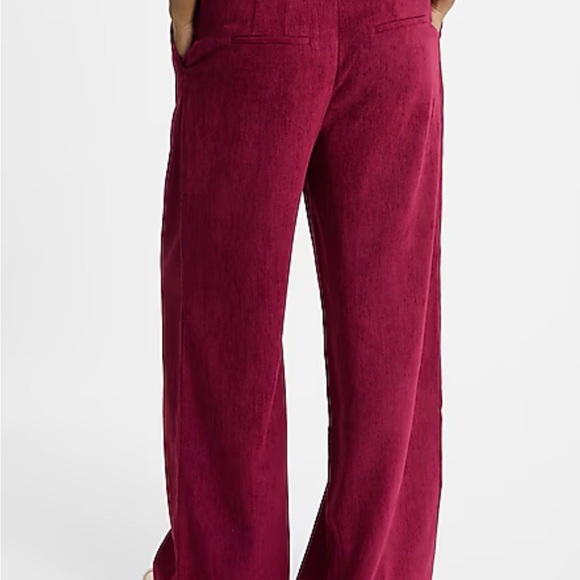 Express Corduroy High Waisted Relaxed Trouser Pants - Picture 5 of 10